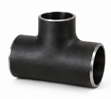 Equal Butt-Weld Tee — Black Carbon Steel