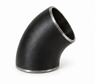 45° Butt-Weld Elbow — Black Carbon Steel