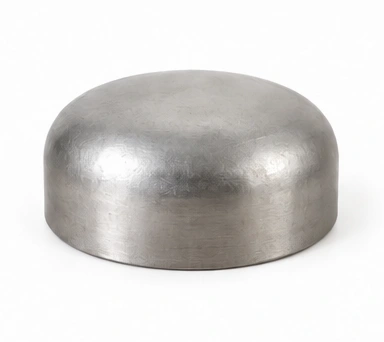 Butt-Weld Pipe Cap — Natural Stainless Steel