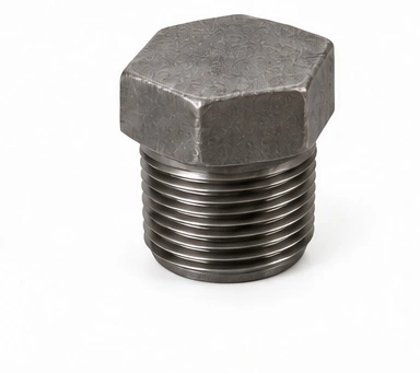 Forged Threaded Plug — Plain A105 Forging
