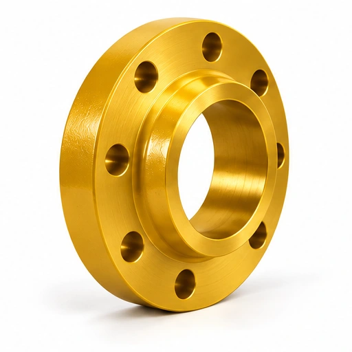 Slip-On Flange — Golden Protective Finish