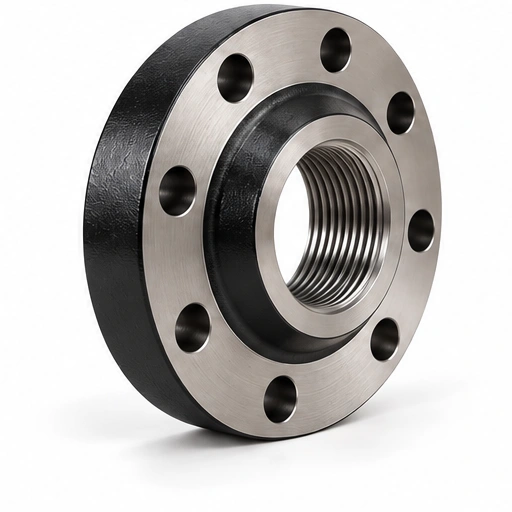 Threaded Flange — Black Carbon Steel