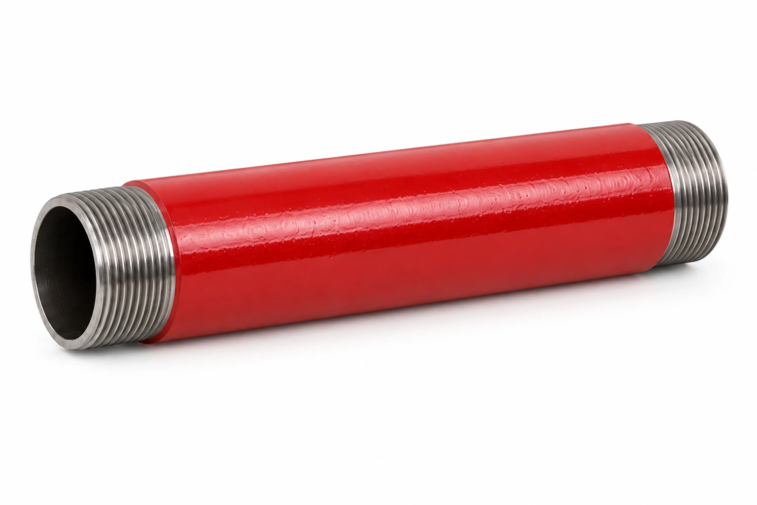 Threaded Carbon Steel Pipe — Red Painted Carbon Steel