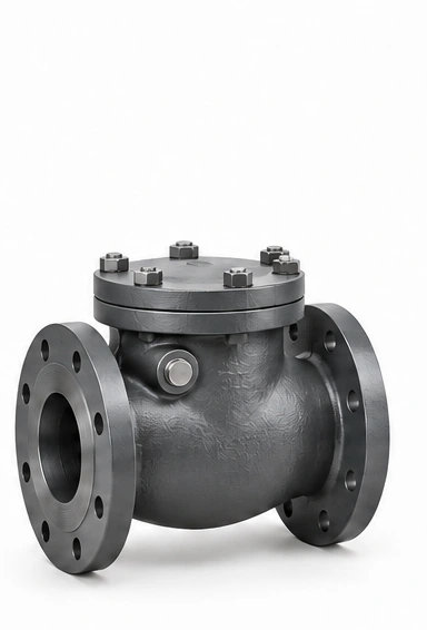 Cast Swing Check Valve — Painted Carbon Steel