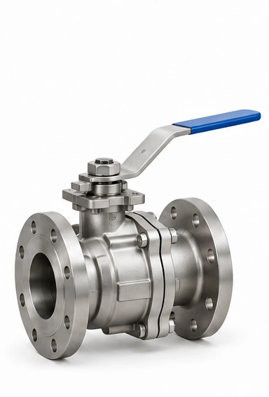 Cast Ball Valve — Natural Stainless Steel